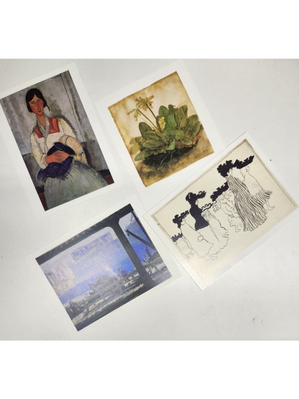 National Gallery of Art DC Blank Postcards Lot of 4 Unused Classic Paintings